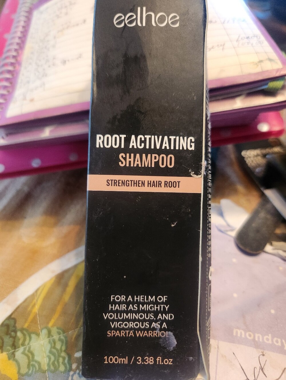 Eelhoe Root Activating Shampoo - Black with Pale Pink Accent